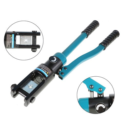Hydraulic Clamp Wire Crimper Battery Cable Crimping Tool New 16T+13Mold