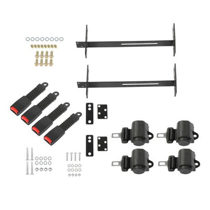 Retractable Golf Cart Seat Belts Kit 61in Fits For EZGO TXT Yamaha Club Car USA