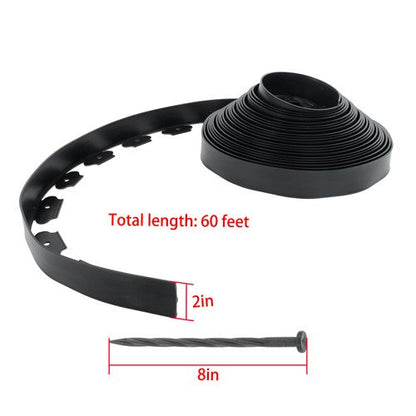 1PC 60 FT No-Dig Garden Edge Lawn Border L-shaped Landscape Edging Border Kit