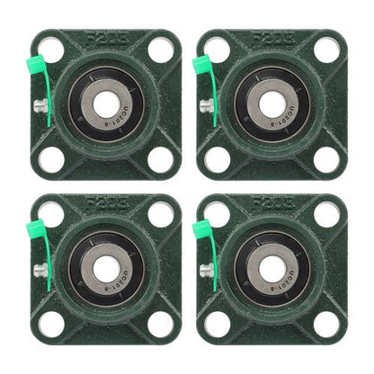 UCF201-8 1/2" Bore Pillow Block Flange Bearing 4 Bolt Solid Base (4PCS)