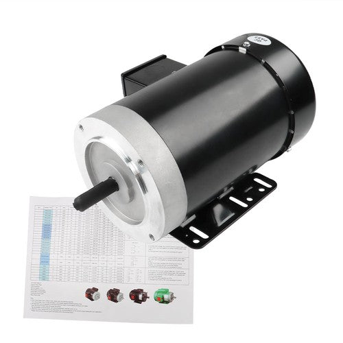 1800 RPM 2 HP General Electric Motor 3 Phase 56C Frame TEFC 230 / 460 Volt New