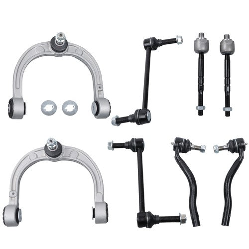 8X For Mercedes Benz ML350 2006-2011 Control Arms Ball Joint Outer Tie Rod Link