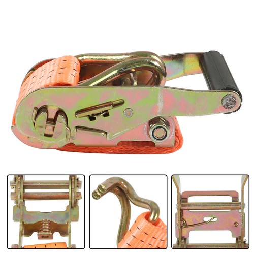 10pc 1.5"x15' Ft Ratchet Tie Down Cargo Straps J Hooks Heavy Duty Tie Downs NEW