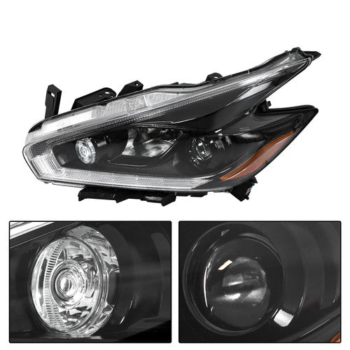 Headlights Replacement Fit For 2018 Nissan Murano LH+RH Side Clear Lens Halogen