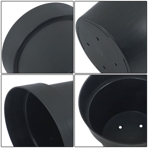 6 Pack 5 Gallon Plastic Nursery Pots Heavy Duty Garden Flower Plant Pots