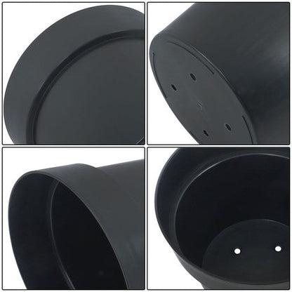 6 Pack 5 Gallon Plastic Nursery Pots Heavy Duty Garden Flower Plant Pots