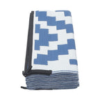 9x12ft Waterproof Outdoor Rug Outdoor Plastic Straw Rug Carpet Blue & White