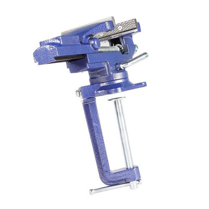 2-In-1 Bench Vise for Workbench 3.2"- Multi-Functional Portable 360° Swivel Base