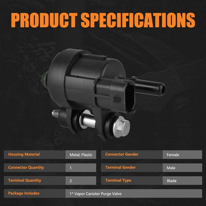 For BUICK CHEVROLET CADILLAC GMC Vapor Canister Purge Valve Solenoid 12610560
