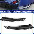 Rear Lower Bumper Lip Spoiler Glossy Black For 2022-2023 Subaru BRZ Toyota GR86