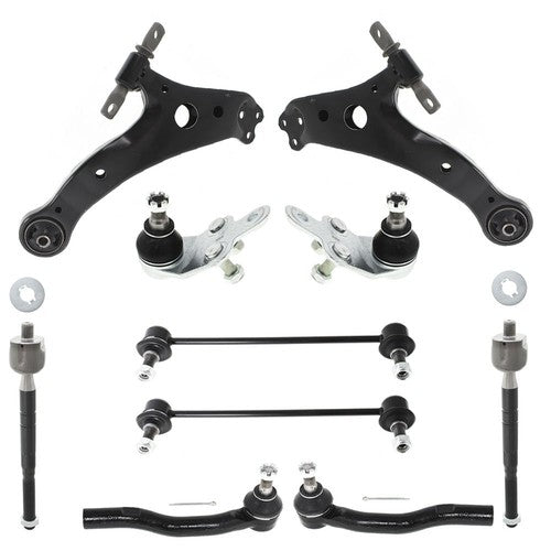 Black Front Lower Control Arm Suspension Kit 10pc For Toyota Camry 2007-2011