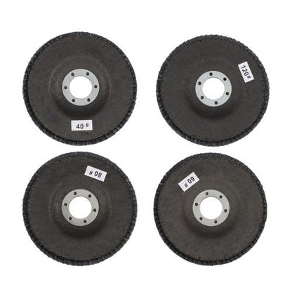 20 PCS T29 Flap Discs 4.5" x 7/8" 40/60/80/120 Grit Angle Grinder Sanding Disc