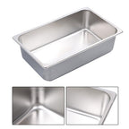 Restaurant Steam Table Pans Full Size 2 Pack 6 Inch Deep Without Lid