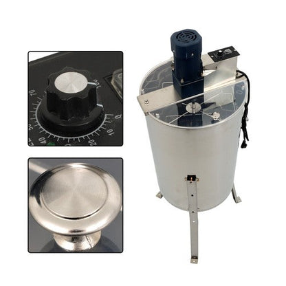 1300RPM Electric Honey Extractor Beekeeping Equipment Stainless Steel 2/4 Frames