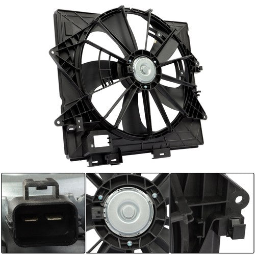 622930 Radiator Condenser Cooling Fan Assembly For Cadillac CTS 2009 2010-2013