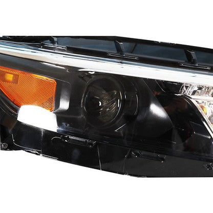 Black For Chevy Malibu 2016 2017 2018 Headlight Assembly Halogen Left+Right Side