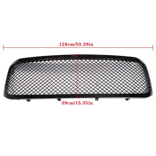 For Ford F250 F350 1999-2004 Front Bumper Upper Hood Grill Durable Plastic Black