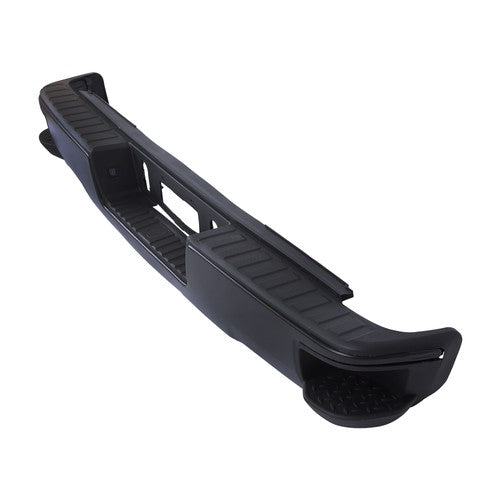 W/o Sensor Holes Steel Black Rear Bumper For Chevrolet Silverado 1500 2014-2018