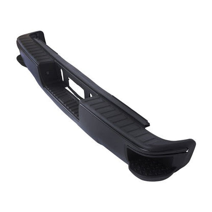 W/o Sensor Holes Steel Black Rear Bumper For Chevrolet Silverado 1500 2014-2018