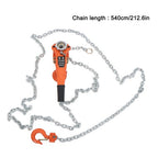 1.5 Ton Manual Lever Chain Hoist, 3300LB Capacity, 360° Hook, 20FT G80 Chain