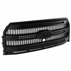 For Ford F-150 Platinum 2015-2017 Front Upper Grille W/ Camera Hole Matte Black