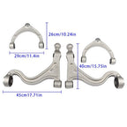 Fit For 2010-2013 Porsche Panamera 4PCS Aluminum Front Upper Lower Control Arms