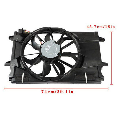 Radiator Cooling Fan Assembly GM3115303 For Chevrolet Cruze 2017 2018 2019 1.4L