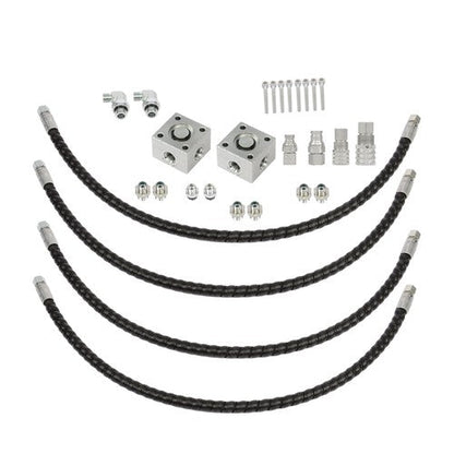 Three Way Diverter Valve For Mini Excavator Hydraulic Connection Block Full Kit