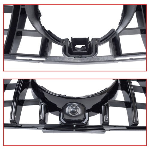 Glossy Black Grille For Mercedes Benz W166/C292 2016-2019 GLE350 W/camera hole