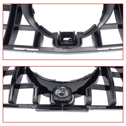 Glossy Black Grille For Mercedes Benz W166/C292 2016-2019 GLE350 W/camera hole