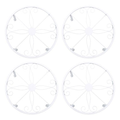 4PCS Plant Stand for Flower Pot Potted Holder Indoor Outdoor Metal 9in
