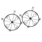 2 Pack Plant Stand For Flower Pot Heavy Duty Flower Pot Round Supports Rack