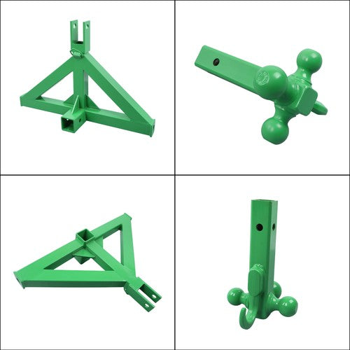 For Kubota 3 Point 2" Trailer Hitch Receiver Tractor Drawbar Quick Hitch Adapter