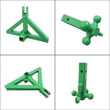 For Kubota 3 Point 2" Trailer Hitch Receiver Tractor Drawbar Quick Hitch Adapter
