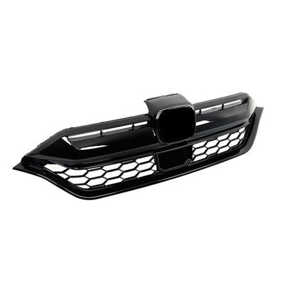 For Honda CR-V 2020-2022 Plastic Front Bumper Grille w/ 2pcs Chrome Trim Strip