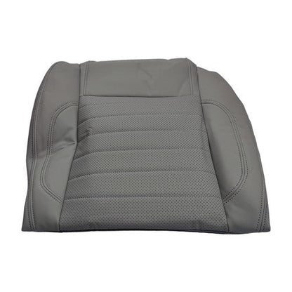 Left Driver Bottom Leather Seat Cover Gray for 2010 2014 for Ford Mustang GT
