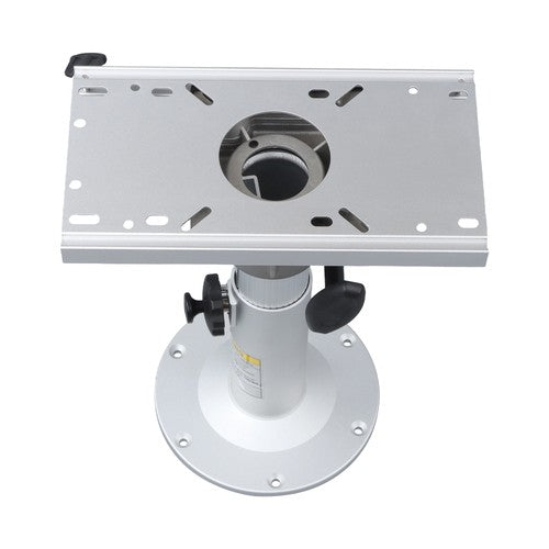 Aluminum Marine Seat Pedestal 13"-19" Adjustable Height Locking With Slide Base
