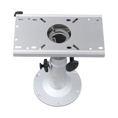 Aluminum Marine Seat Pedestal 13"-19" Adjustable Height Locking With Slide Base