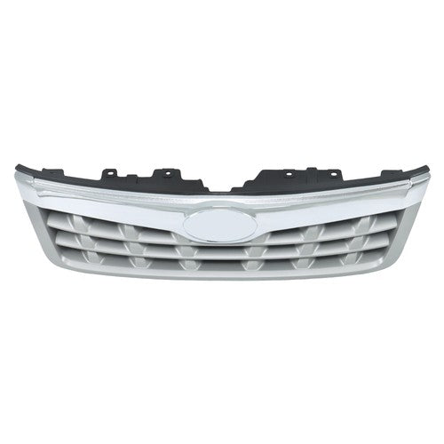 Front Bumper Upper Grille Replacement Plastic Gray For Subaru Forester 2011-2013
