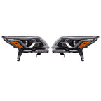Headlights Assembly Set For Nissan Pathfinder 2017-2020 Halogen W/LED DRL Pair