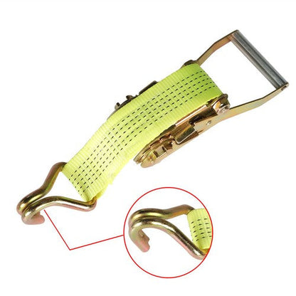 8-Pcs 2" x 15 Ft Ratchet Straps With J Hook 5000 Lbs Heavy Duty Tie Downs