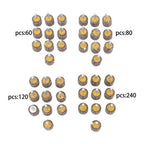 1" x 1" x 1/4" 60/80/120/240 Grit Shank Mounted Flap Wheels Set - 40 Pack