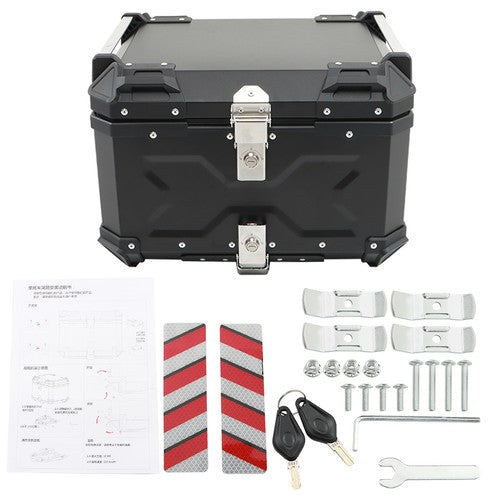 Motorcycle 36L Side Case Hard Saddlebag + 55L Top Case Tail Box Luggage New