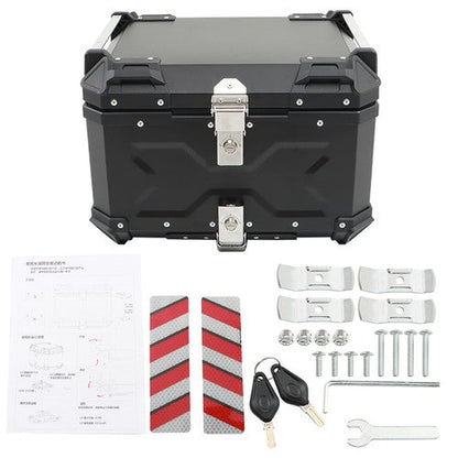 Motorcycle 36L Side Case Hard Saddlebag + 55L Top Case Tail Box Luggage New