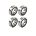 4Pcs 62/32-2RS Bearings 32��65��17mm Double Rubber Seals Deep Groove Ball Bearing