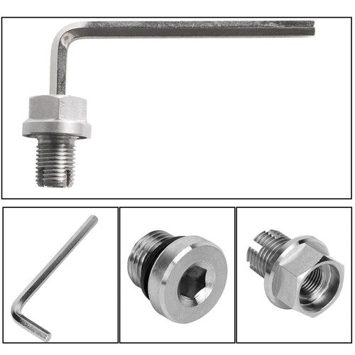 M12.1-1.25x15mm Oil Drain Plug Self-tapping Piggyback Stainless Steel Repair Kit