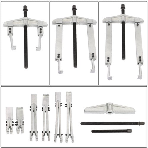 3 in 1 Gear Puller Set 9-Piece 2 Jaw Bearing Flywheel Puller Removal Tool Kit