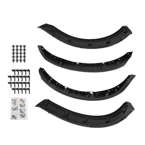 New Plastic Black Wide Wheel Lip Fender Flares Fit For Ford Bronco 2021-2024
