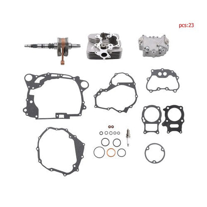 For Honda TRX250 Rebuild kit Crankshaft+cylinder head+overhaul pad 13000-HM8-A40