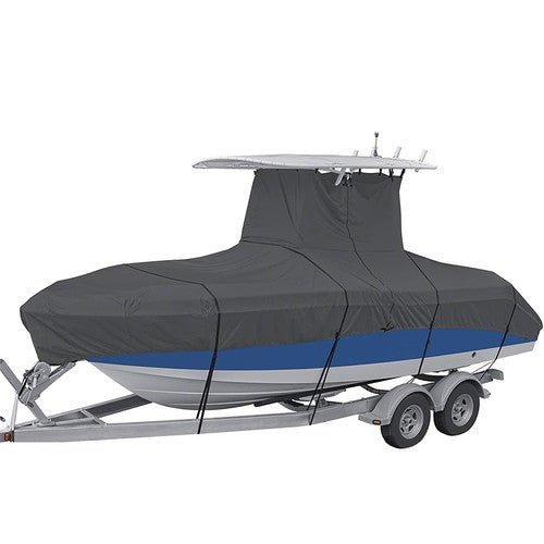 420D Heavy Duty Center Console T-Top Boat Cover 20-22FT 22-24FT Gray
